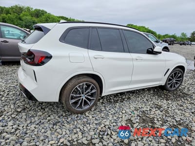 Trzecie zdjęcie samochodu z tyłu: 2022 BMW X3 XDRIVE30I VIN:5UX53DP07N9L95340 - miniatura