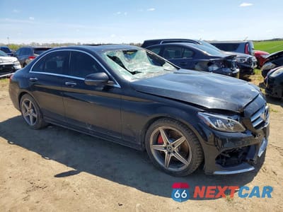 Czwarte zdjęcie samochodu z boku: 2018 MERCEDES-BENZ C 300 4MATIC VIN:55SWF4KB4JU256092 - miniatura