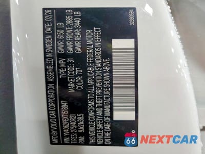 Zdjęcie 14 z 14 samochodu: 2026 VOLVO XC90 PLUS VIN:YV4062PEXT1518947 - miniatura
