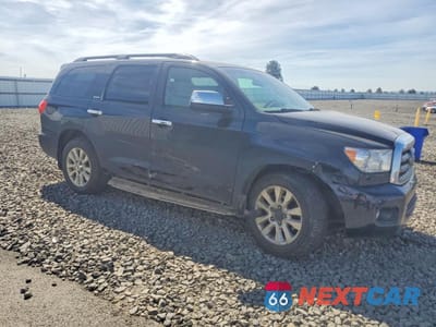 Czwarte zdjęcie samochodu z boku: 2017 TOYOTA SEQUOIA PLATINUM VIN:5TDDY5G11HS153288 - miniatura