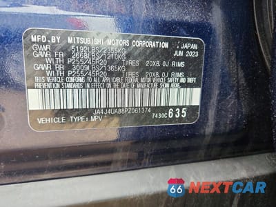 Zdjęcie 12 z 12 samochodu: 2023 MITSUBISHI OUTLANDER SE VIN:JA4J4UA88PZ061374 - miniatura