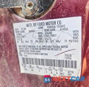 Zdjęcie 12 z 12 samochodu: 2006 FORD F250 SUPER DUTY VIN:1FTSX21P46EC45150 - miniatura