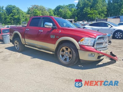 Czwarte zdjęcie samochodu z boku: 2012 DODGE RAM 1500 LONGHORN VIN:1C6RD7PT8CS174435 - miniatura