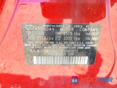 Zdjęcie 13 z 13 samochodu: 2023 HYUNDAI SONATA HYBRID LIMITED VIN:KMHL54JJ3PA061811 - miniatura