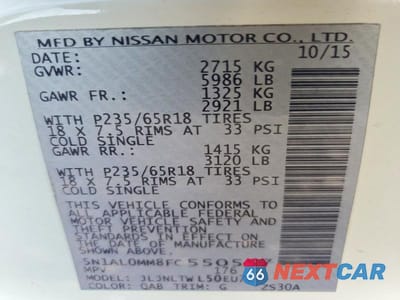 Zdjęcie 12 z 12 samochodu: 2015 INFINITI QX60 BASE VIN:5N1AL0MM8FC550557 - miniatura