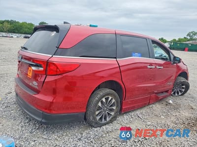 Trzecie zdjęcie samochodu z tyłu: 2022 HONDA ODYSSEY EXL VIN:5FNRL6H74NB067857 - miniatura
