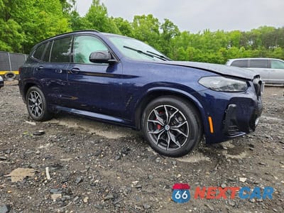 Czwarte zdjęcie samochodu z boku: 2023 BMW X3 M40I VIN:5UX83DP07P9R09851 - miniatura