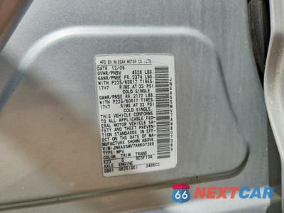 Zdjęcie 13 z 13 samochodu: 2010 NISSAN ROGUE S VIN:JN8AS5MV7AW607369 - miniatura
