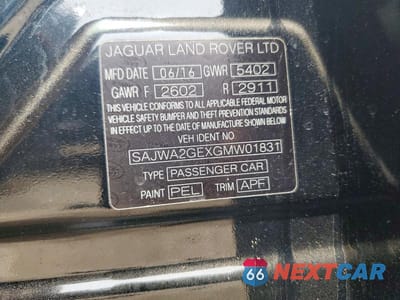 Zdjęcie 12 z 12 samochodu: 2016 JAGUAR XJL SUPERCHARGED VIN:SAJWA2GEXGMW01831 - miniatura