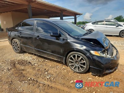Czwarte zdjęcie samochodu z boku: 2010 HONDA CIVIC LX VIN:2HGFA1F56AH320647 - miniatura