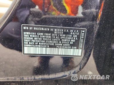 Zdjęcie 12 z 12 samochodu: 2017 VOLKSWAGEN JETTA SE VIN:3VWB67AJ6HM246578 - miniatura
