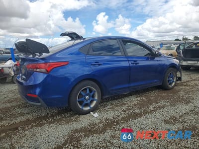 Trzecie zdjęcie samochodu z tyłu: 2019 HYUNDAI ACCENT SE VIN:3KPC24A39KE066712 - miniatura