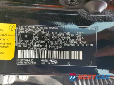 Zdjęcie 13 z 13 samochodu: 2006 LEXUS RX 400H AWD VIN:JTJHW31U062006461 - miniatura