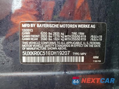 Zdjęcie 13 z 13 samochodu: 2014 BMW X5 XDRIVE35I VIN:5UXKR0C51E0H19207 - miniatura