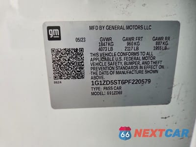 Zdjęcie 13 z 13 samochodu: 2023 CHEVROLET MALIBU LT VIN:1G1ZD5ST6PF220579 - miniatura