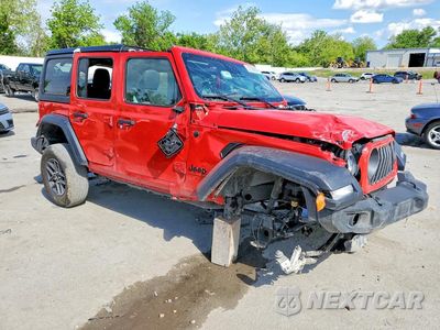 Czwarte zdjęcie samochodu z boku: 2025 JEEP WRANGLER SPORT VIN:1C4PJXDN7SW524000 - miniatura