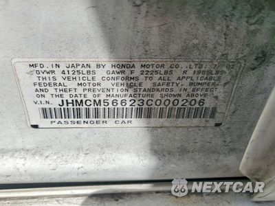 Zdjęcie 12 z 12 samochodu: 2003 HONDA ACCORD EX VIN:JHMCM56623C000206 - miniatura