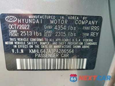 Zdjęcie 12 z 12 samochodu: 2023 HYUNDAI SONATA SEL VIN:KMHL64JA1PA286564 - miniatura