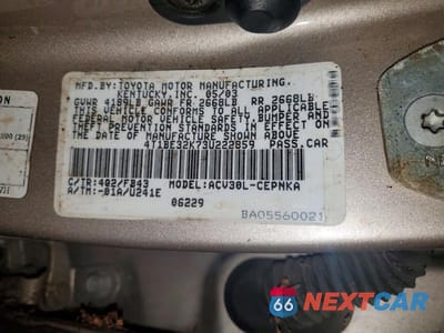 Zdjęcie 12 z 12 samochodu: 2003 TOYOTA CAMRY LE VIN:4T1BE32K73U222859 - miniatura