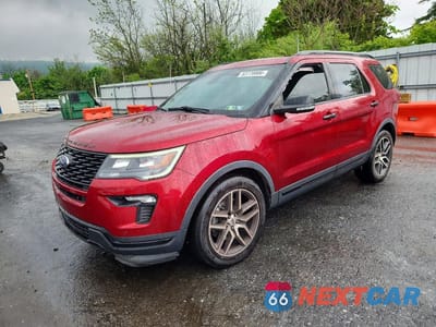 2019 FORD EXPLORER SPORT 1FM5K8GT7KGB00844 - główne zdjęcie licytacji z USA - miniatura