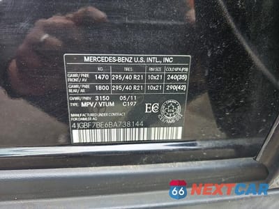 Zdjęcie 10 z 10 samochodu: 2011 MERCEDES-BENZ GL 450 4MATIC VIN:4JGBF7BE6BA738144 - miniatura
