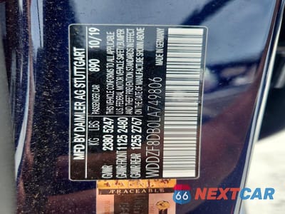 Zdjęcie 13 z 13 samochodu: 2020 MERCEDES-BENZ E 350 VIN:WDDZF8DB0LA749806 - miniatura