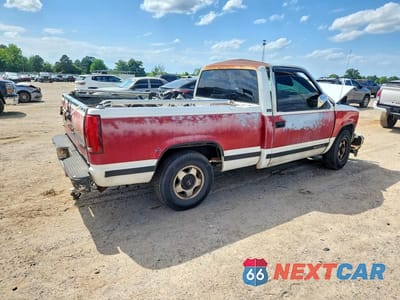 Trzecie zdjęcie samochodu z tyłu: 1990 GMC SIERRA C1500 VIN:1GTDC14Z7LZ546074 - miniatura