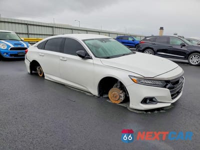 Czwarte zdjęcie samochodu z boku: 2021 HONDA ACCORD SPORT SE VIN:1HGCV1F42MA019732 - miniatura