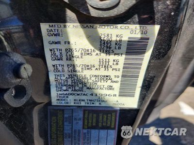 Zdjęcie 12 z 12 samochodu: 2010 NISSAN FRONTIER SE V6 VIN:1N6AD0CW7AC419968 - miniatura