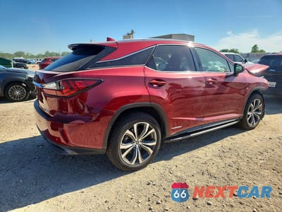 Trzecie zdjęcie samochodu z tyłu: 2019 LEXUS RX 450H VIN:2T2BGMCAXKC043166 - miniatura