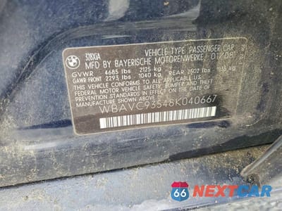 Zdjęcie 12 z 12 samochodu: 2008 BMW 328 XI VIN:WBAVC93548K040667 - miniatura