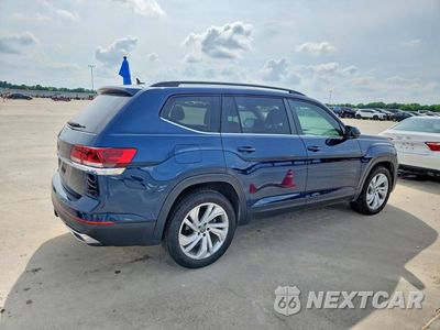 Trzecie zdjęcie samochodu z tyłu: 2021 VOLKSWAGEN ATLAS SE VIN:1V2WR2CA1MC577218 - miniatura