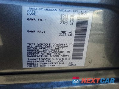 Zdjęcie 12 z 12 samochodu: 2025 NISSAN LEAF S VIN:1N4AZ1BV2SC550655 - miniatura