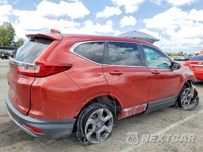 Trzecie zdjęcie samochodu z tyłu: 2018 HONDA CR-V EX VIN:2HKRW1H55JH522932 - miniatura