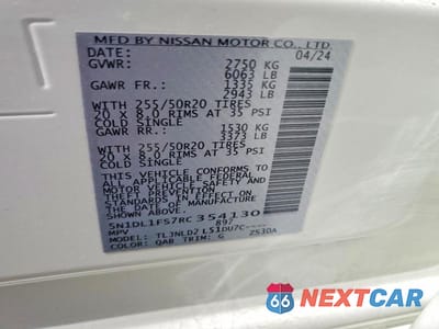 Zdjęcie 13 z 13 samochodu: 2024 INFINITY QX60 VIN:5N1DL1FS7RC354130 - miniatura