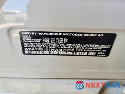 Zdjęcie 12 z 12 samochodu: 2022 BMW 530 XI VIN:WBA13BJ01NWX81232 - miniatura