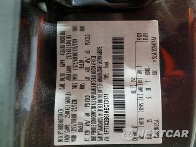 Zdjęcie 12 z 12 samochodu: 2019 FORD F-250 VIN:1FT7X2B61KEC73171 - miniatura