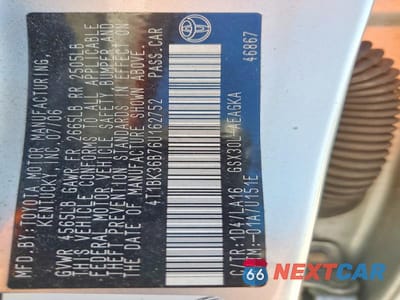 Zdjęcie 12 z 12 samochodu: 2006 TOYOTA AVALON XLS VIN:4T1BK36B76U162752 - miniatura