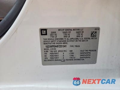Zdjęcie 12 z 12 samochodu: 2015 CHEVROLET SILVERADO K1500 VIN:1GCVKPEH4FZ251941 - miniatura