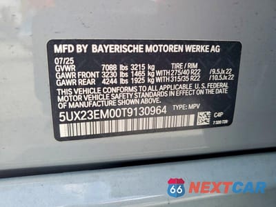 Zdjęcie 13 z 13 samochodu: 2026 BMW X7 XDRIVE40I VIN:5UX23EM00T9130964 - miniatura