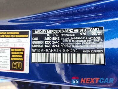 Zdjęcie 12 z 12 samochodu: 2026 MERCEDES-BENZ C 63 AMG S E PERFORMANCE VIN:W1KAF8AB9TR308064 - miniatura