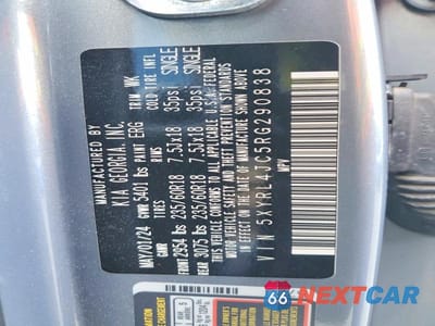 Zdjęcie 13 z 13 samochodu: 2024 KIA SORENTO S VIN:5XYRL4JC5RG290838 - miniatura