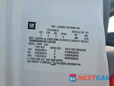 Zdjęcie 12 z 12 samochodu: 2002 BUICK LESABRE LIMITED VIN:1G4HR54K02U123743 - miniatura