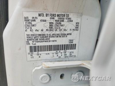 Zdjęcie 12 z 12 samochodu: 2006 FORD F250 SUPER DUTY VIN:1FTSW20P96EB11870 - miniatura