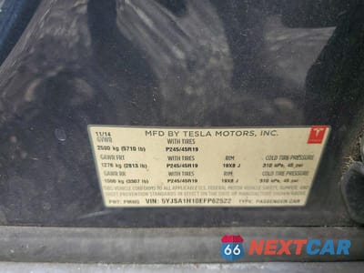Zdjęcie 12 z 12 samochodu: 2014 TESLA MODEL S VIN:5YJSA1H10EFP62522 - miniatura