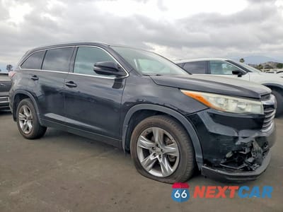 Czwarte zdjęcie samochodu z boku: 2015 TOYOTA HIGHLANDER LIMITED PLATINUM VIN:5TDDKRFH3FS112424 - miniatura