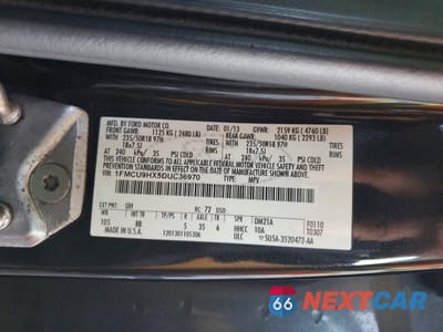 Zdjęcie 14 z 14 samochodu: 2013 FORD ESCAPE SEL VIN:1FMCU9HX5DUC36970 - miniatura