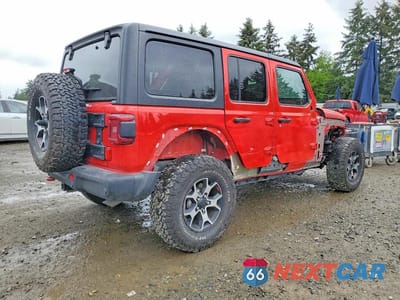 Trzecie zdjęcie samochodu z tyłu: 2021 JEEP WRANGLER UNLIMITED RUBICON VIN:1C4HJXFG5MW631116 - miniatura