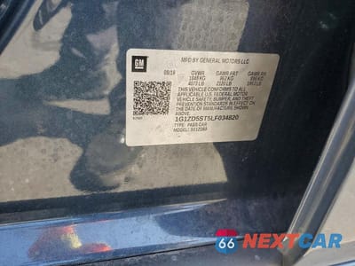 Zdjęcie 12 z 12 samochodu: 2020 CHEVROLET MALIBU LT VIN:1G1ZD5ST5LF034820 - miniatura