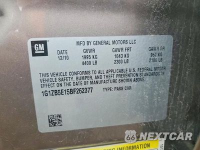 Zdjęcie 12 z 12 samochodu: 2011 CHEVROLET MALIBU LS VIN:1G1ZB5E15BF262377 - miniatura